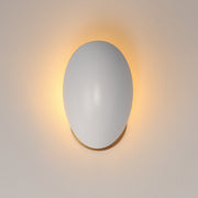 Maxim 10821WTNAB Maris Wall Sconce | White/Natural Aged Brass