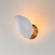 Maxim 10821WTNAB Maris Wall Sconce | White/Natural Aged Brass