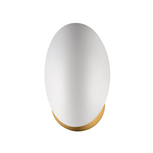 Maxim 10821WTNAB Maris Wall Sconce | White/Natural Aged Brass