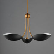 Maxim 10824BKNAB Maris 3 Light Pendant | Black / Natural Aged Brass