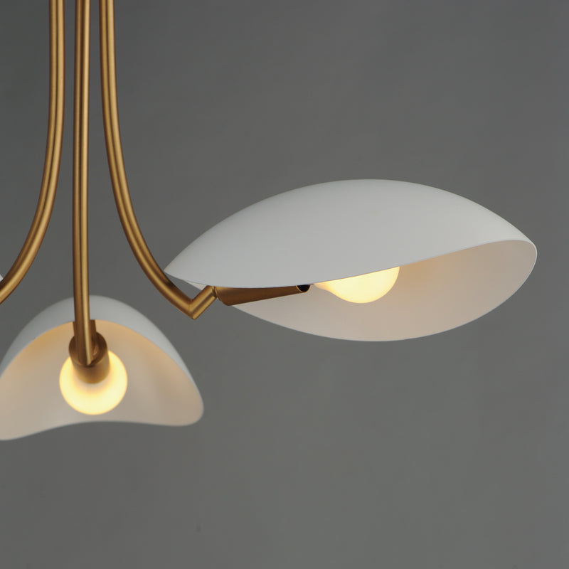 Maxim 10824WTNAB Maris 3 Light Pendant | White/Natural Aged Brass