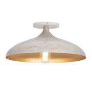 Maxim 10910WTGLD Fleur Flush Mount | White/Gold
