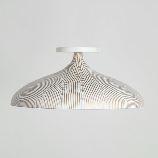 Maxim 10910WTGLD Fleur Flush Mount | White/Gold