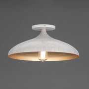Maxim 10910WTGLD Fleur Flush Mount | White/Gold
