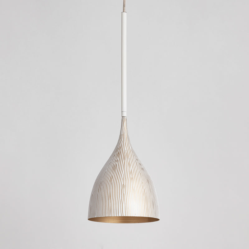 Maxim 10911WTGLD Fleur 1 Light Mini Pendant | White/Gold