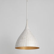 Maxim 10913WTGLD Fleur 1 Light Pendant | White/Gold