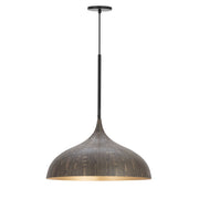 Maxim 10914BKGLD Fleur Large 1 Light Pendant | Black / Gold