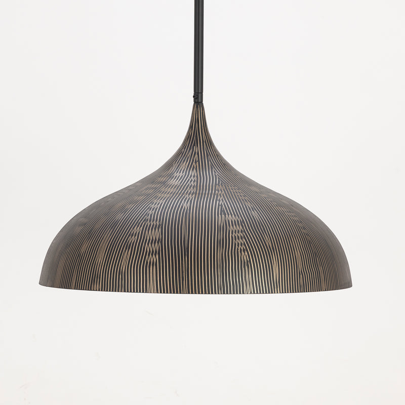 Maxim 10914BKGLD Fleur Large 1 Light Pendant | Black / Gold