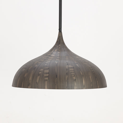 Maxim 10914BKGLD Fleur Large 1 Light Pendant | Black / Gold