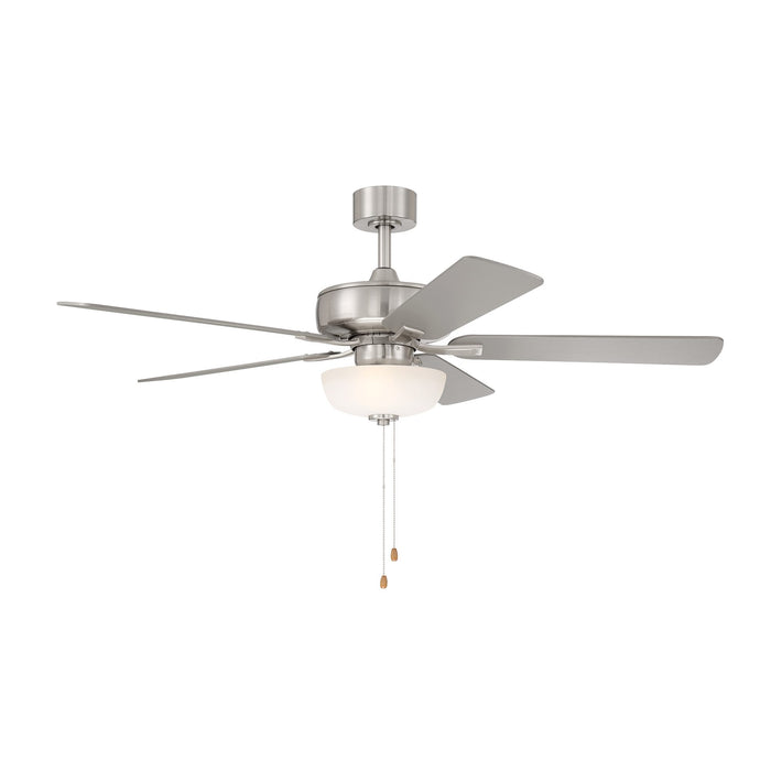 Gallant 52 in. Brushed Nickel Ceiling Fan with LED Light and Pull Chain Control