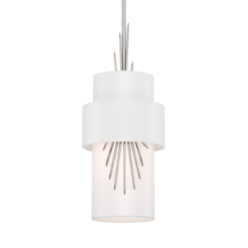 George Kovacs P5391-613 Gramercy 1 Light Mini Pendant Light -Polished Nickel