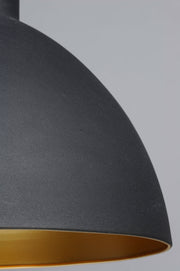 Maxim 11020BKGLD Cora 7" Mini Pendant | Black / Gold