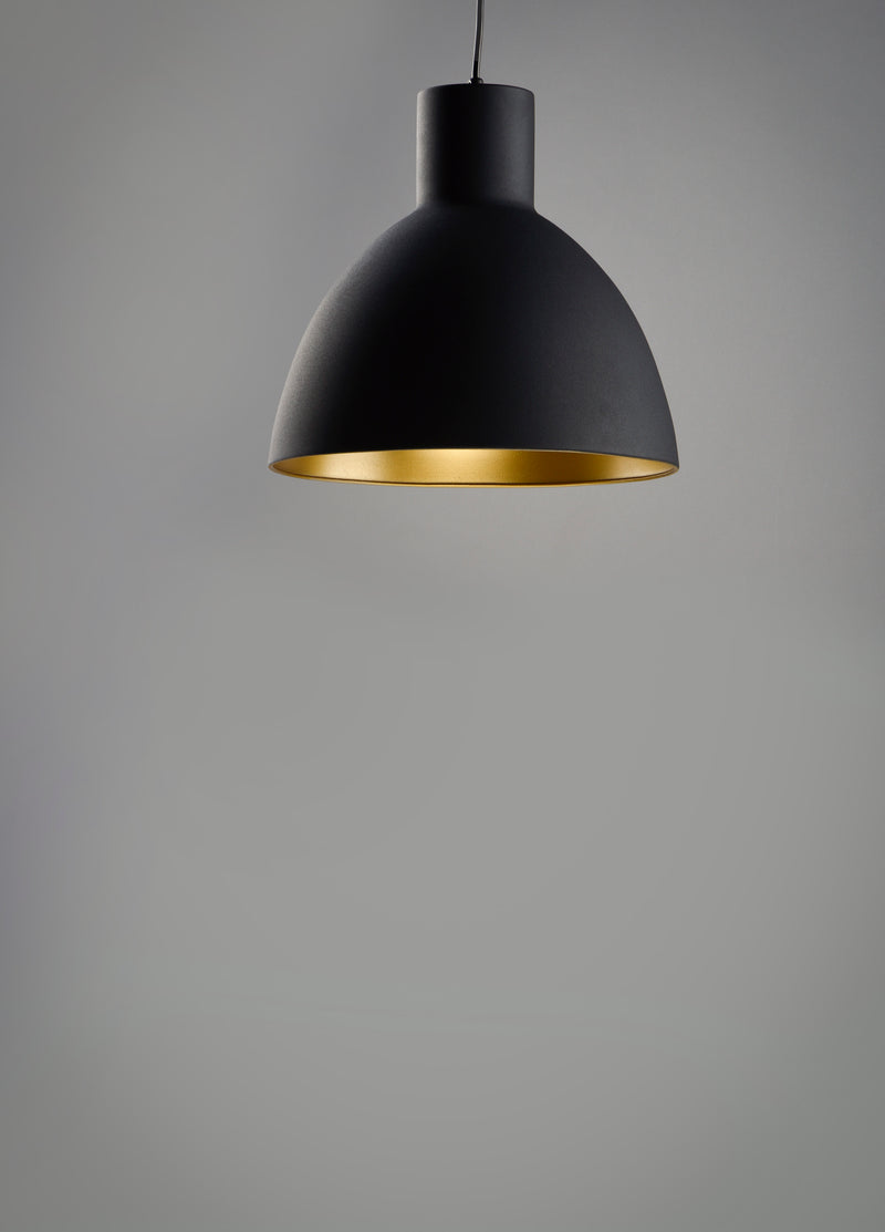 Maxim 11022BKGLD Cora 8.75" Pendant | Black / Gold