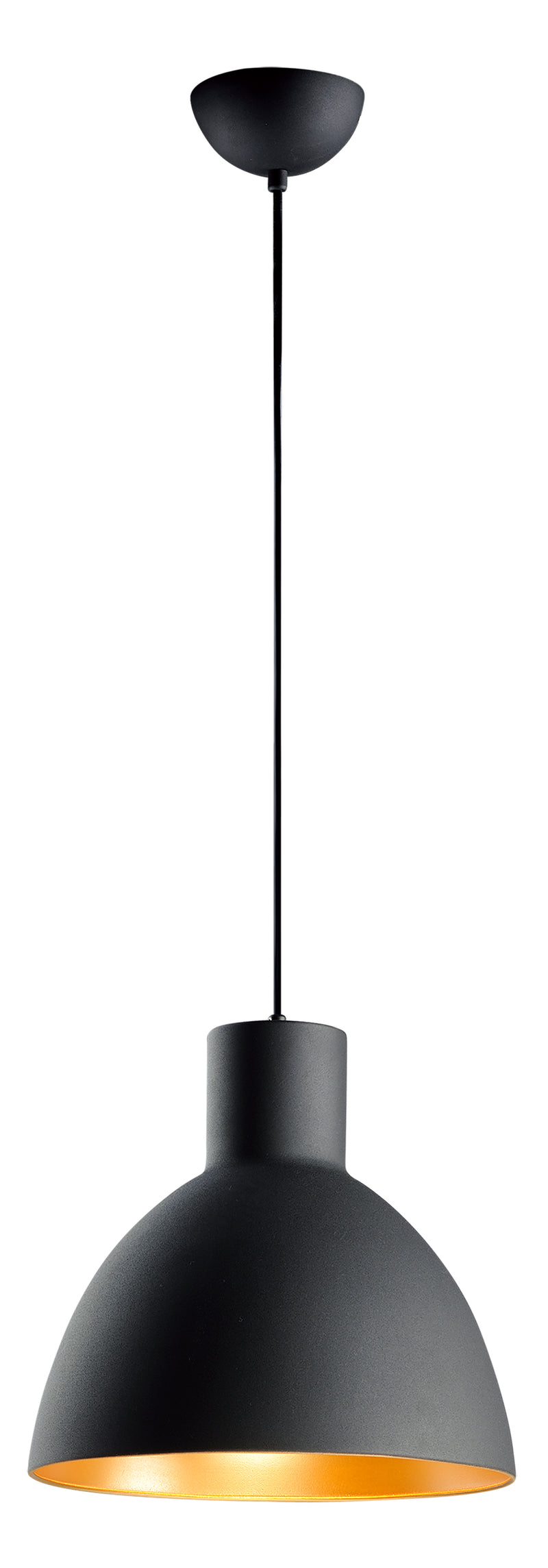 Maxim 11024BKGLD Cora 13.75" Pendant | Black / Gold