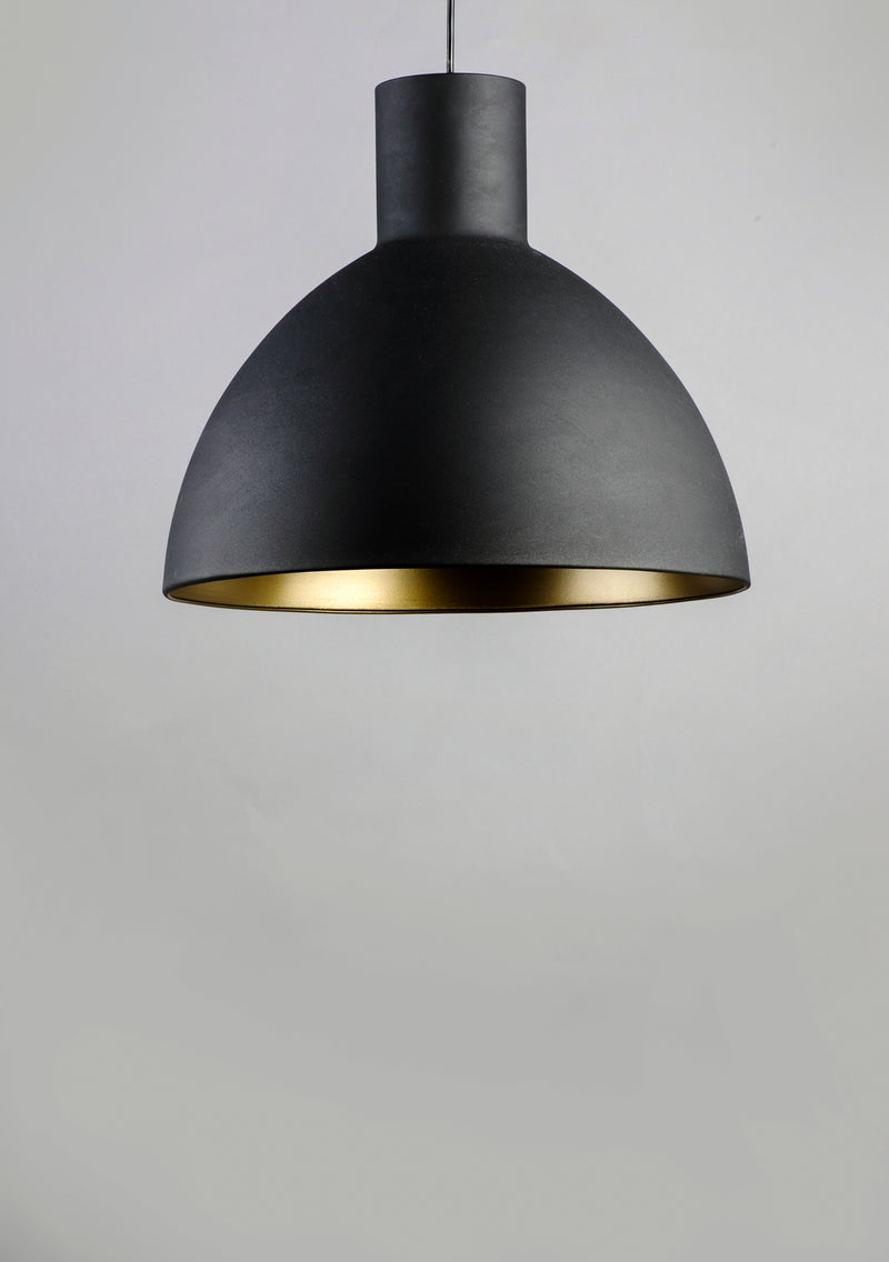 Maxim 11024BKGLD Cora 13.75" Pendant | Black / Gold