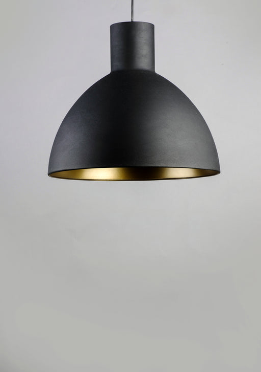 Maxim 11024BKGLD Cora 13.75" Pendant | Black / Gold