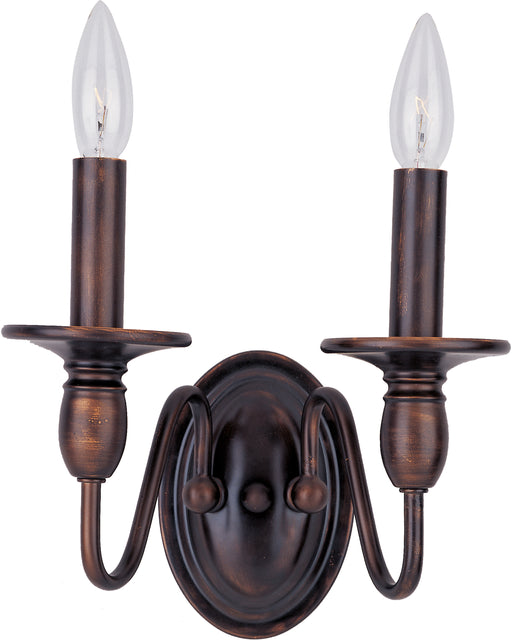 Maxim 11032OI Towne 2 Light Wall Sconce | Oil Rubbed Bronze