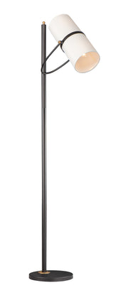 Maxim 11104OFBZAB Oscar 2 Light Floor Lamp | Bronze / Antique Brass