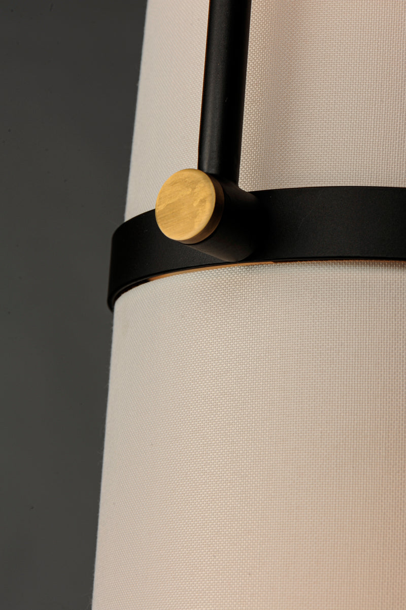 Maxim 11104OFBZAB Oscar 2 Light Floor Lamp | Bronze / Antique Brass