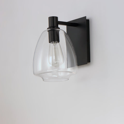 Maxim 11111CLBK Babylon 1 Light Wall Sconce | Black