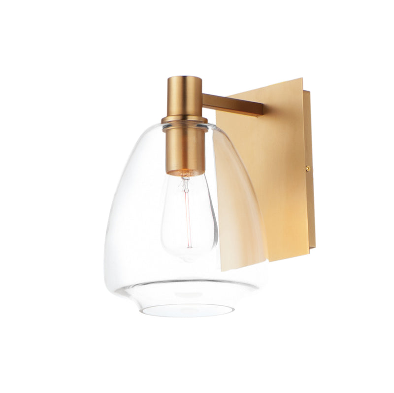 Maxim 11111CLSBR Babylon 1 Light Wall Sconce | Satin Brass