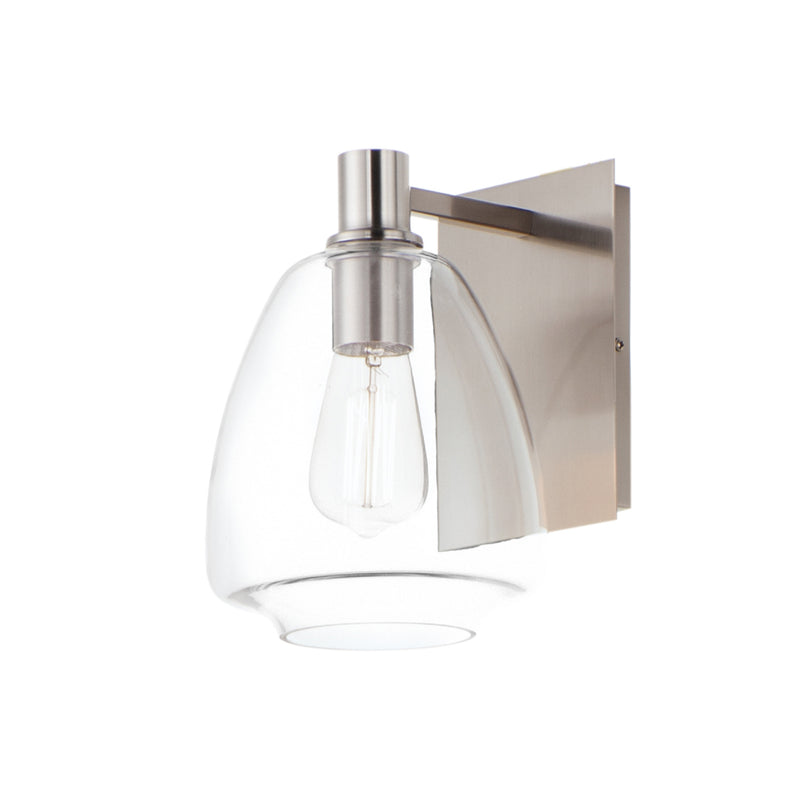 Maxim 11111CLSN Babylon 1 Light Wall Sconce | Satin Nickel