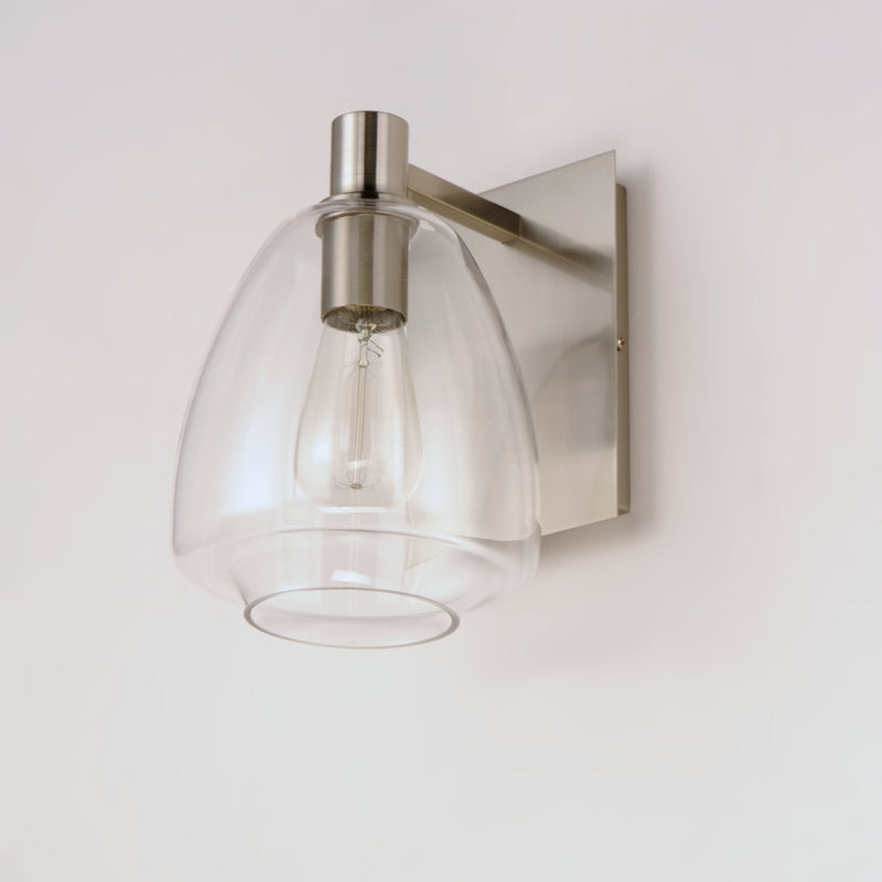 Maxim 11111CLSN Babylon 1 Light Wall Sconce | Satin Nickel