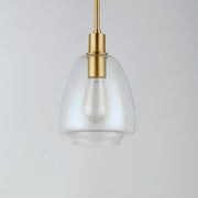 Maxim 11112CLSBR Babylon 1 Light Pendant | Satin Brass