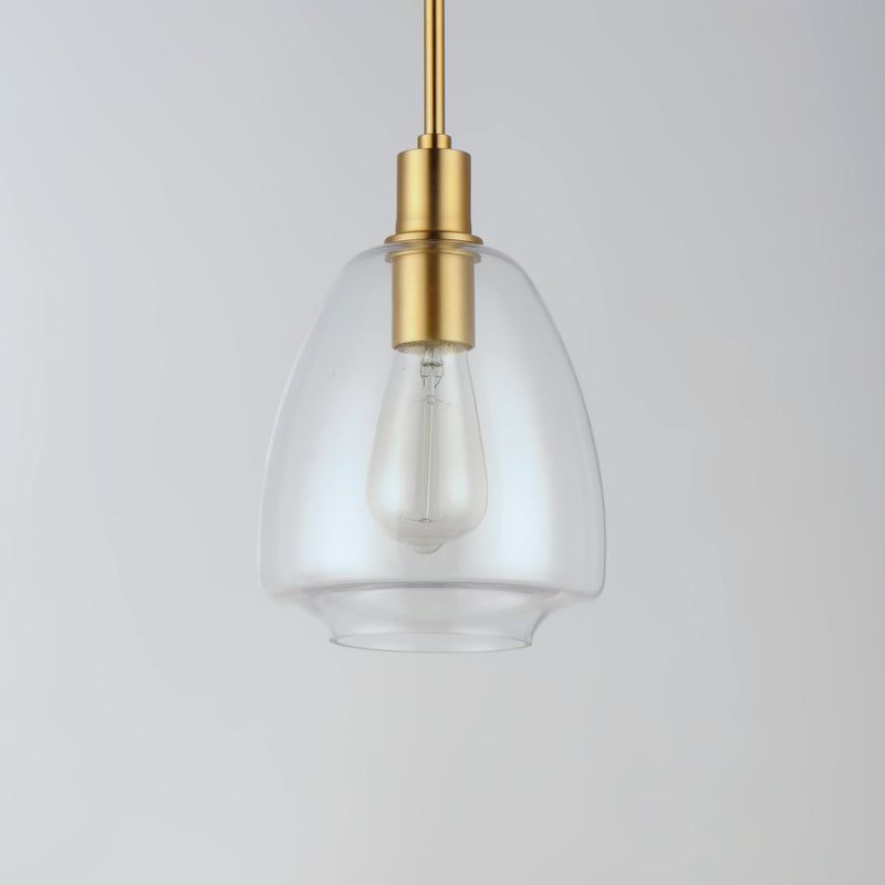 Maxim 11112CLSBR Babylon 1 Light Pendant | Satin Brass