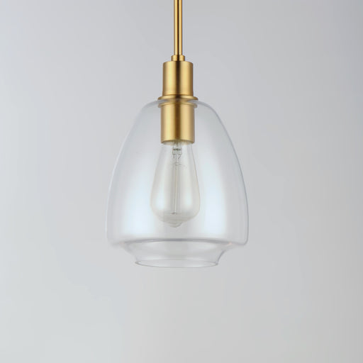Maxim 11112CLSBR Babylon 1 Light Pendant | Satin Brass