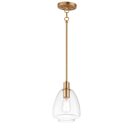 Maxim 11112CLSBR Babylon 1 Light Pendant | Satin Brass