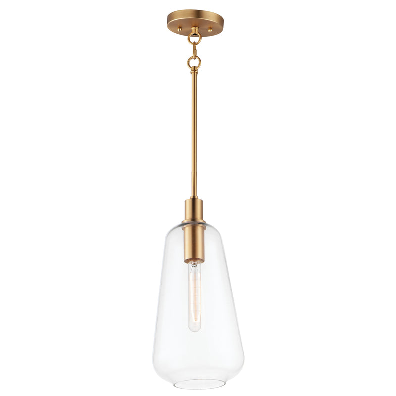 Maxim 11114CLSBR Babylon 1 Light Pendant | Satin Brass