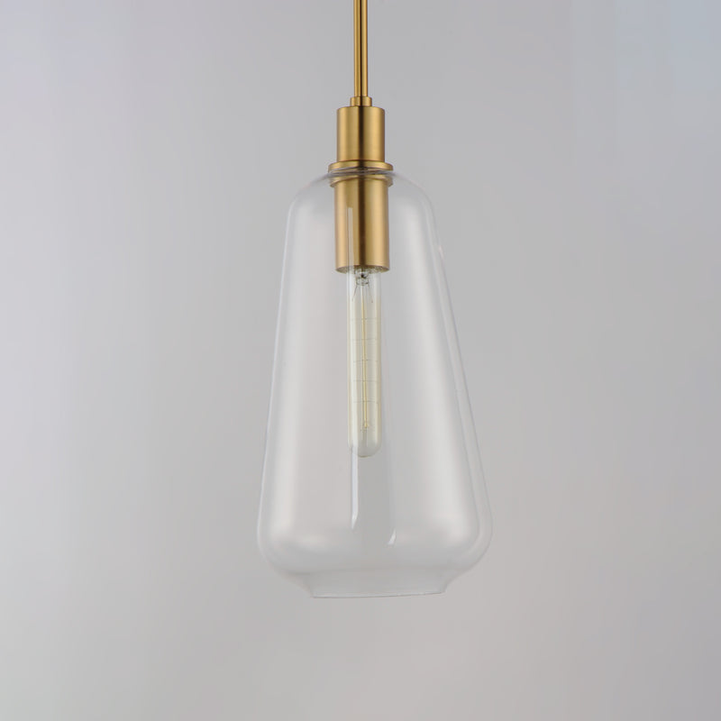 Maxim 11114CLSBR Babylon 1 Light Pendant | Satin Brass