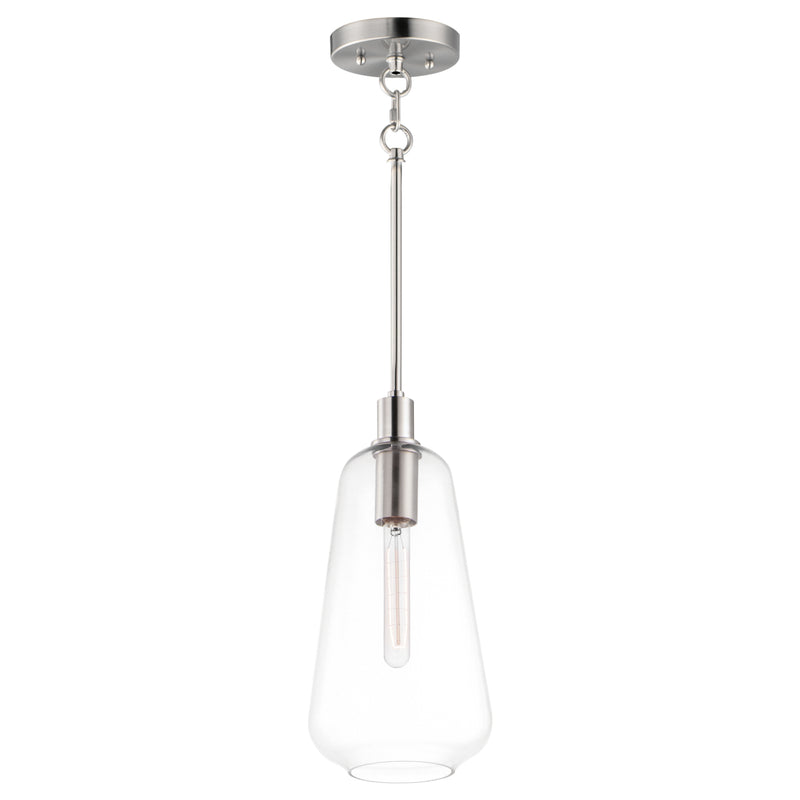 Maxim 11114CLSN Babylon 1 Light Pendant | Satin Nickel