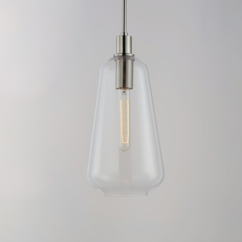 Maxim 11114CLSN Babylon 1 Light Pendant | Satin Nickel