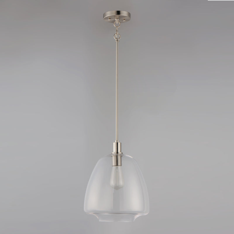 Maxim 11116CLSN Babylon 1 Light Pendant | Satin Nickel