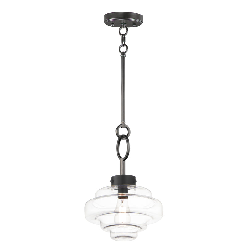 Maxim 11122CLBK Harbor 1 Light Pendant | Black