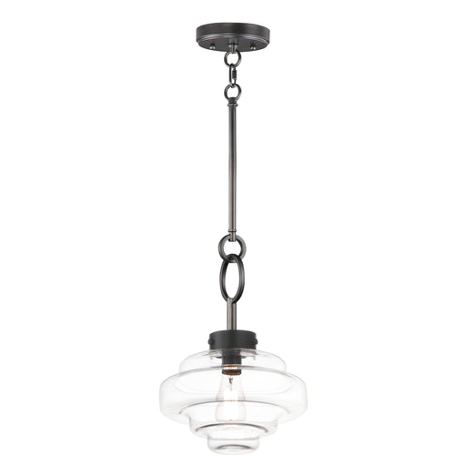 Maxim 11122CLBK Harbor 1 Light Pendant | Black