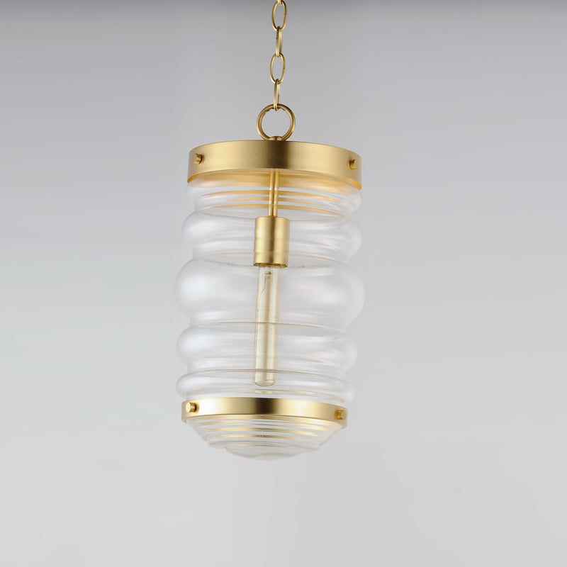 Maxim 11124CLSBR Newport 1 Light Pendant | Satin Brass