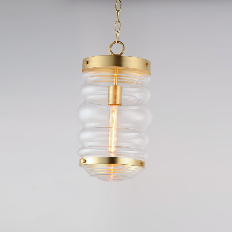 Maxim 11124CLSBR Newport 1 Light Pendant | Satin Brass