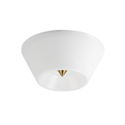 Maxim 11150WTNAB Tack LED Flush Mount | Natural Aged Brass