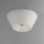 Maxim 11150WTNAB Tack LED Flush Mount | Natural Aged Brass