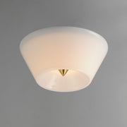 Maxim 11150WTNAB Tack LED Flush Mount | Natural Aged Brass