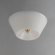 Maxim 11150WTNAB Tack LED Flush Mount | Natural Aged Brass
