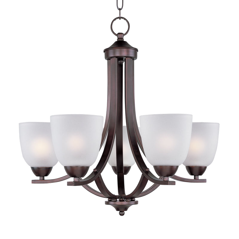 Maxim 11225FTOI Axis 5 Light Chandelier | Oil Rubbed Bronze