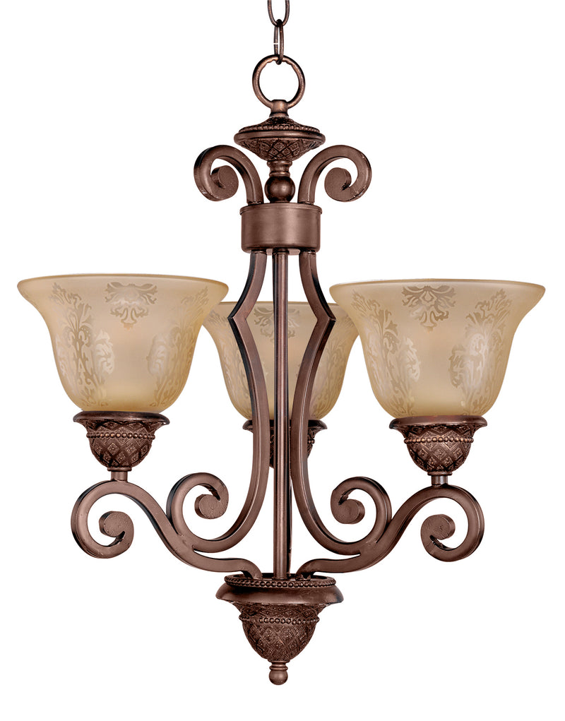 Maxim 11235SAOI Symphony 3 Light Chandelier | Oil Rubbed Bronze