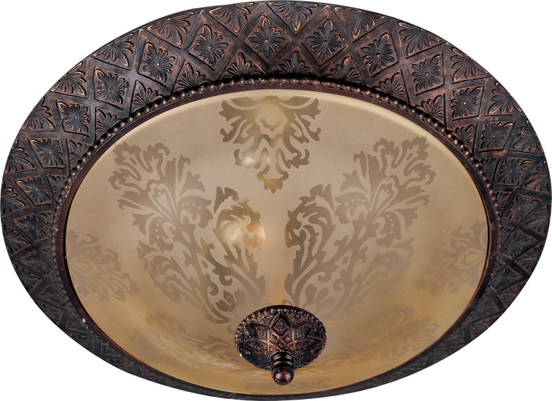 Maxim 11240SAOI Symphony 2 Light Flush Mount | Oil Rubbed Bronze