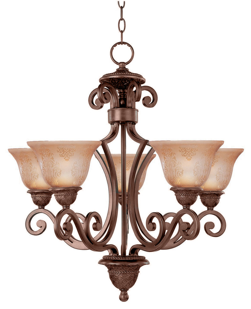 Maxim 11244SAOI Symphony 5 Light Chandelier | Oil Rubbed Bronze