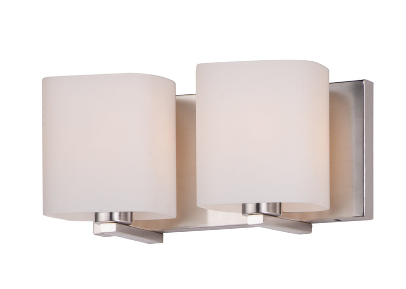 Maxim 11252SWSN Wrap 2 Light Bath Vanity | Satin Nickel