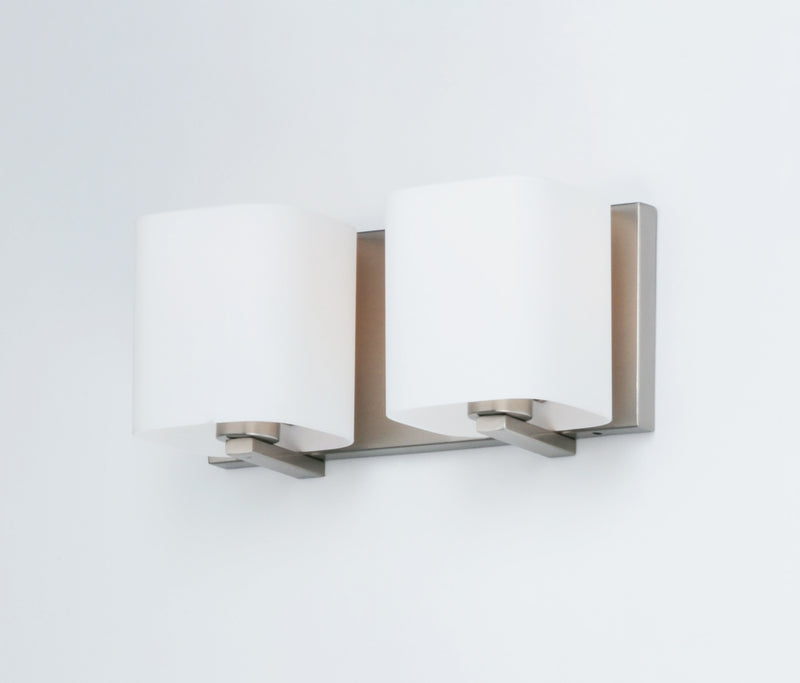 Maxim 11252SWSN Wrap 2 Light Bath Vanity | Satin Nickel